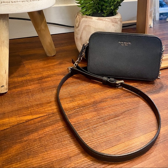Kate Spade Double Zipper Crossbody Purse - Picture 1 of 5